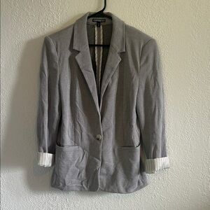 Express Women's Heather Gray Blazer